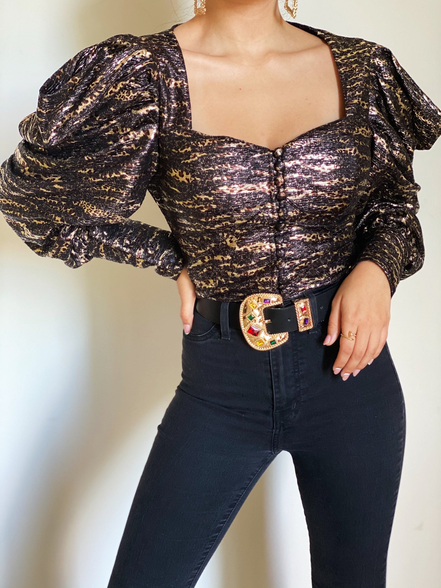 Holidate Metallic Blouse