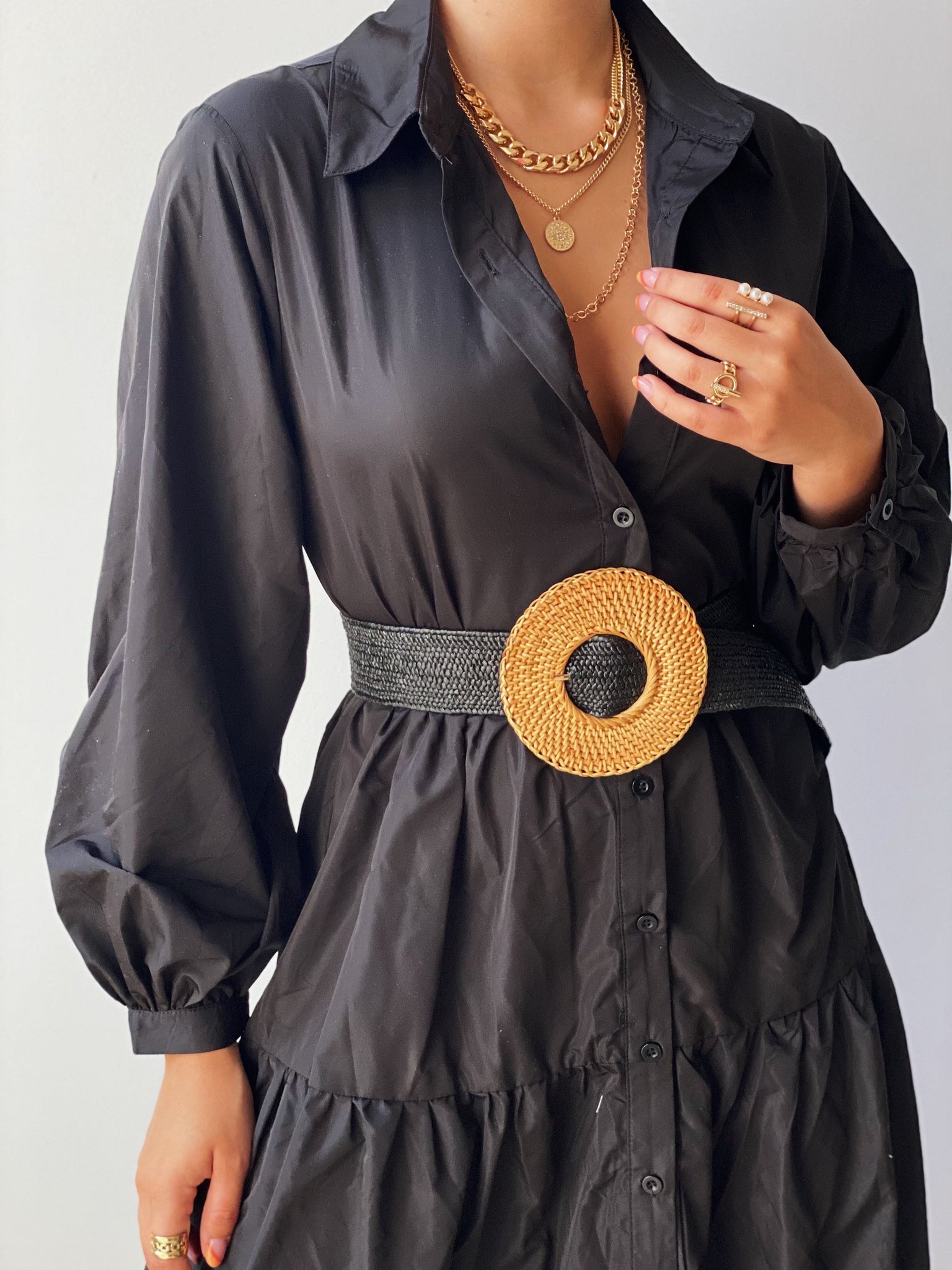 Black Long Sleeves Dress