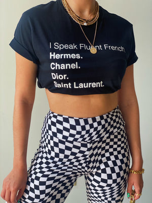 Fluent French TShirt in Black