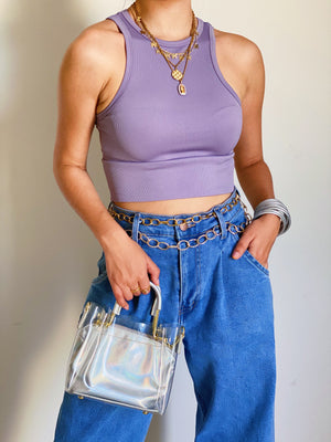 Basic Top in Lavender