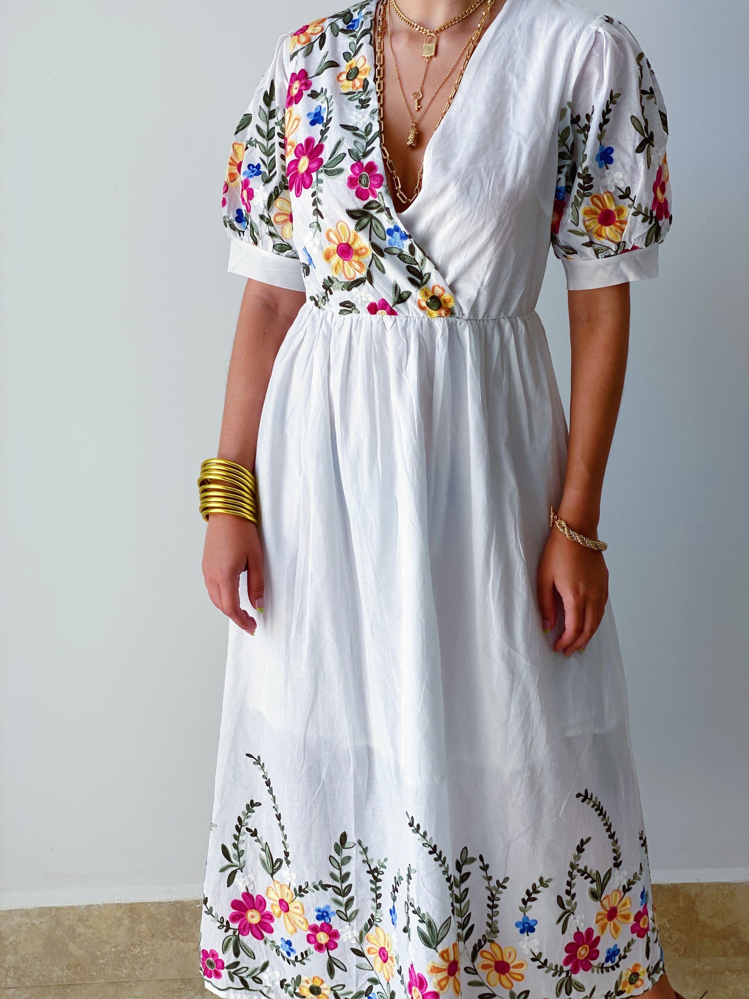 Frida Embroidered Dress