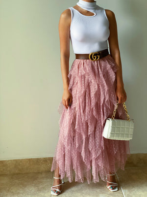 Polka Dot Tulle Skirt