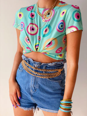 Eye See You Crop Top