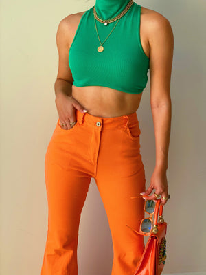 Orange Bell Bottoms