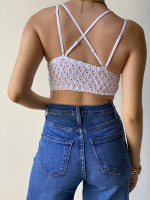 Bralette Crop Top in White