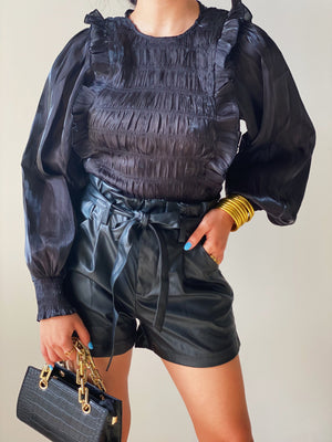 Blair Leather Shorts