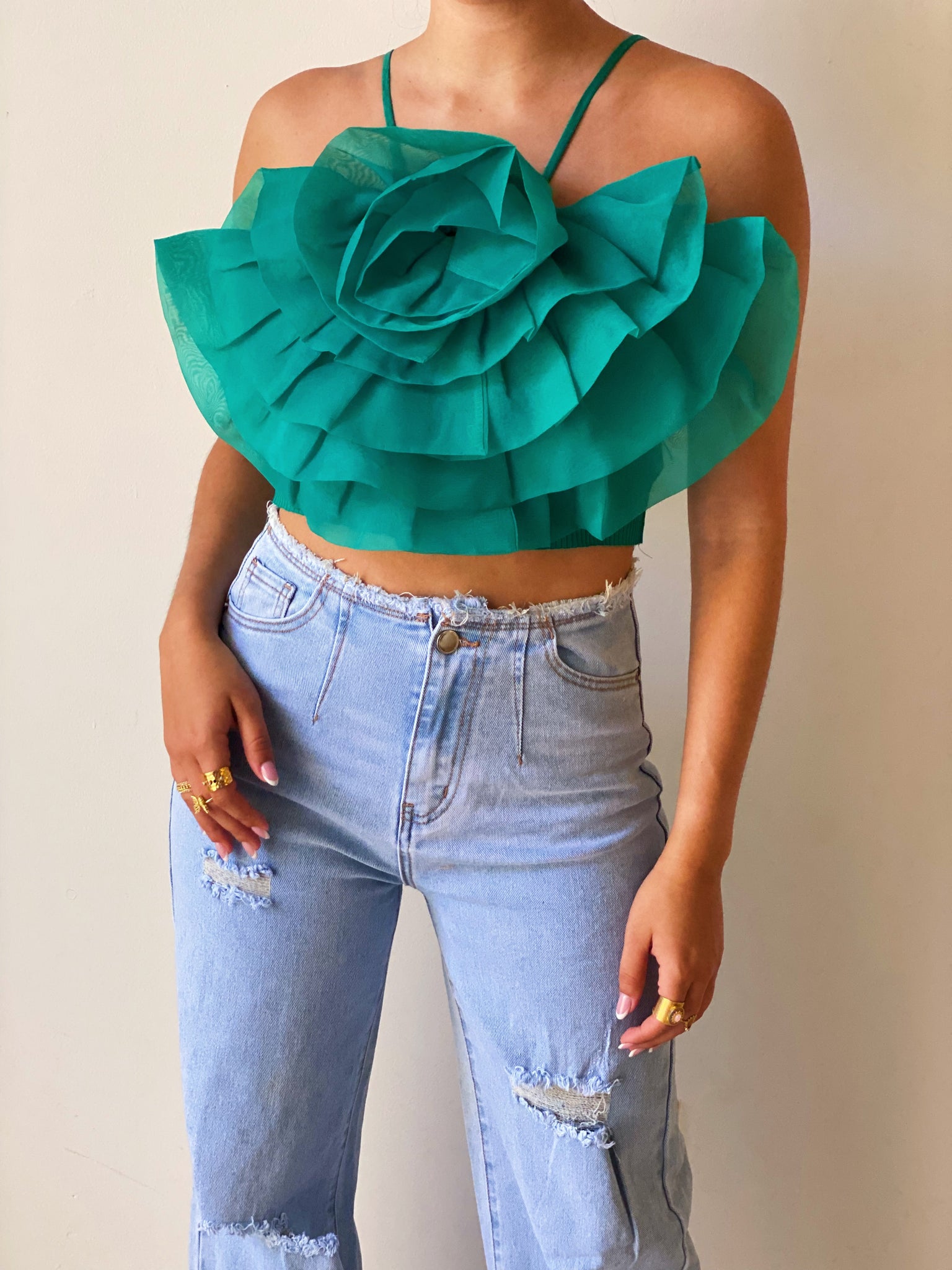 Floral Bliss in Green