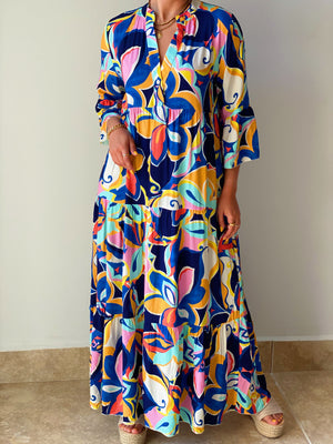 Watercolor Maxi Dress