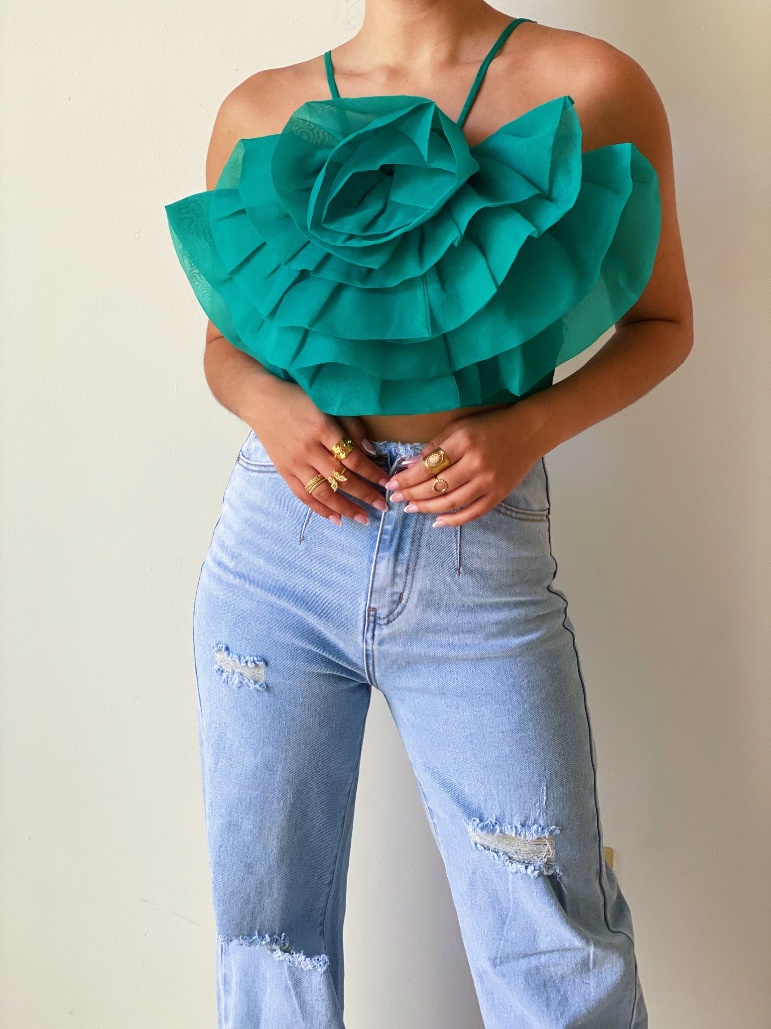 Floral Bliss in Green