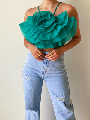 Floral Bliss in Green