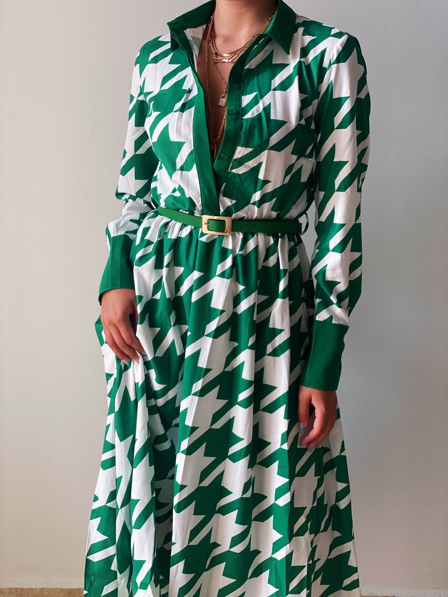 Parisian Date Belted Dress