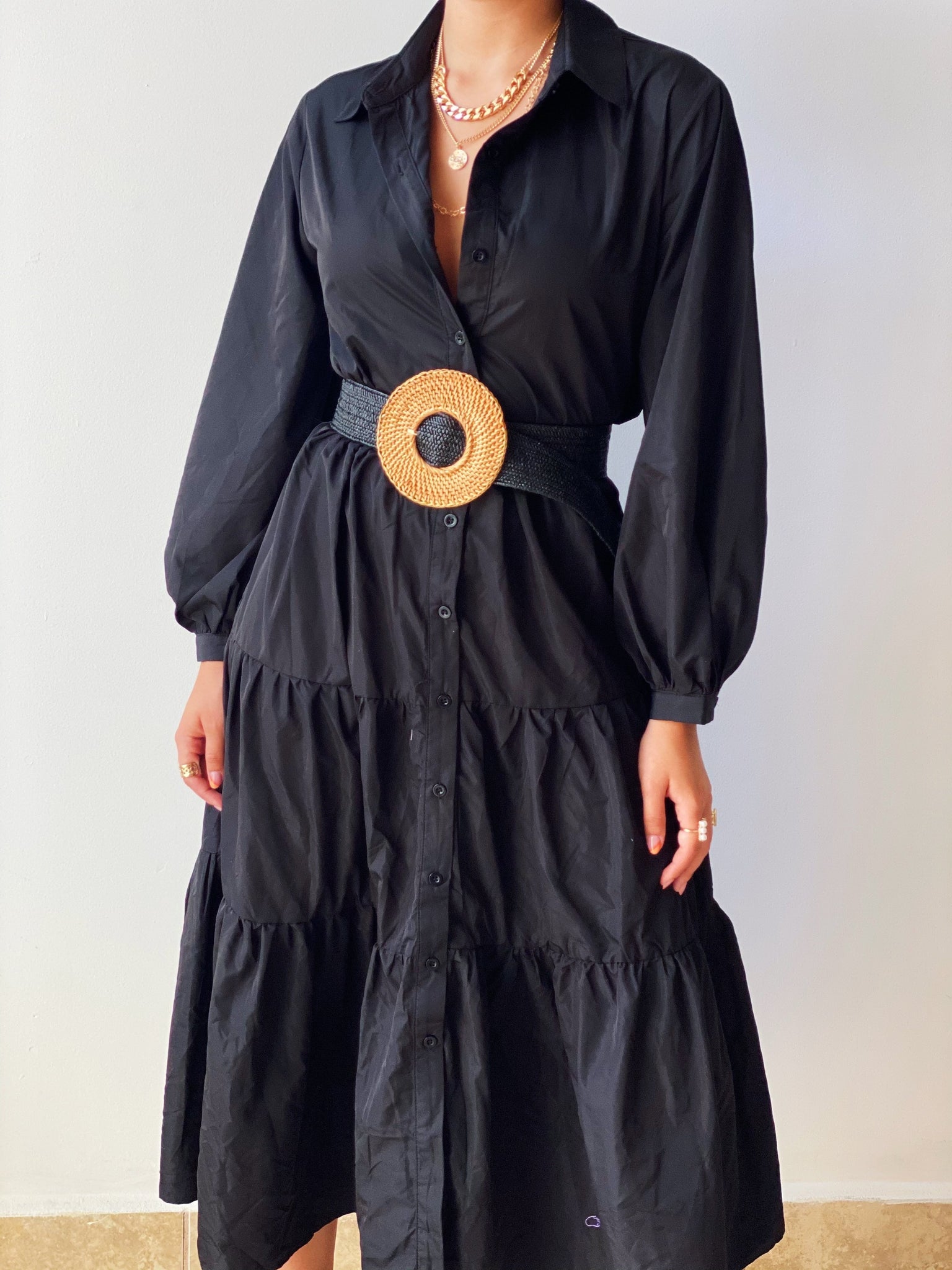 Black Long Sleeves Dress