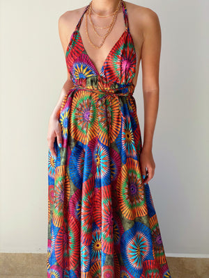 Eva Luna Maxi Dress in Red