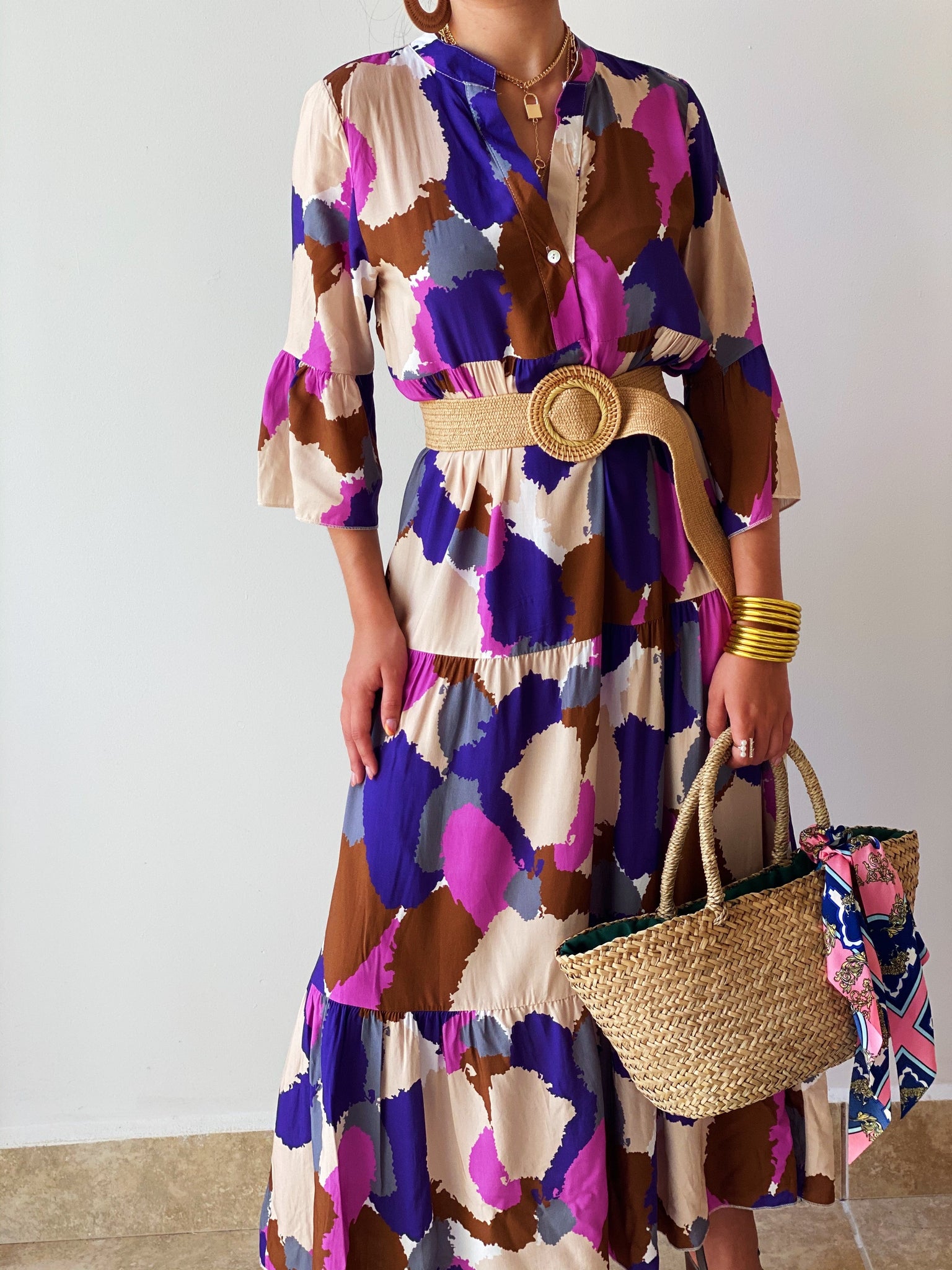 Violet Mix Maxi Dress