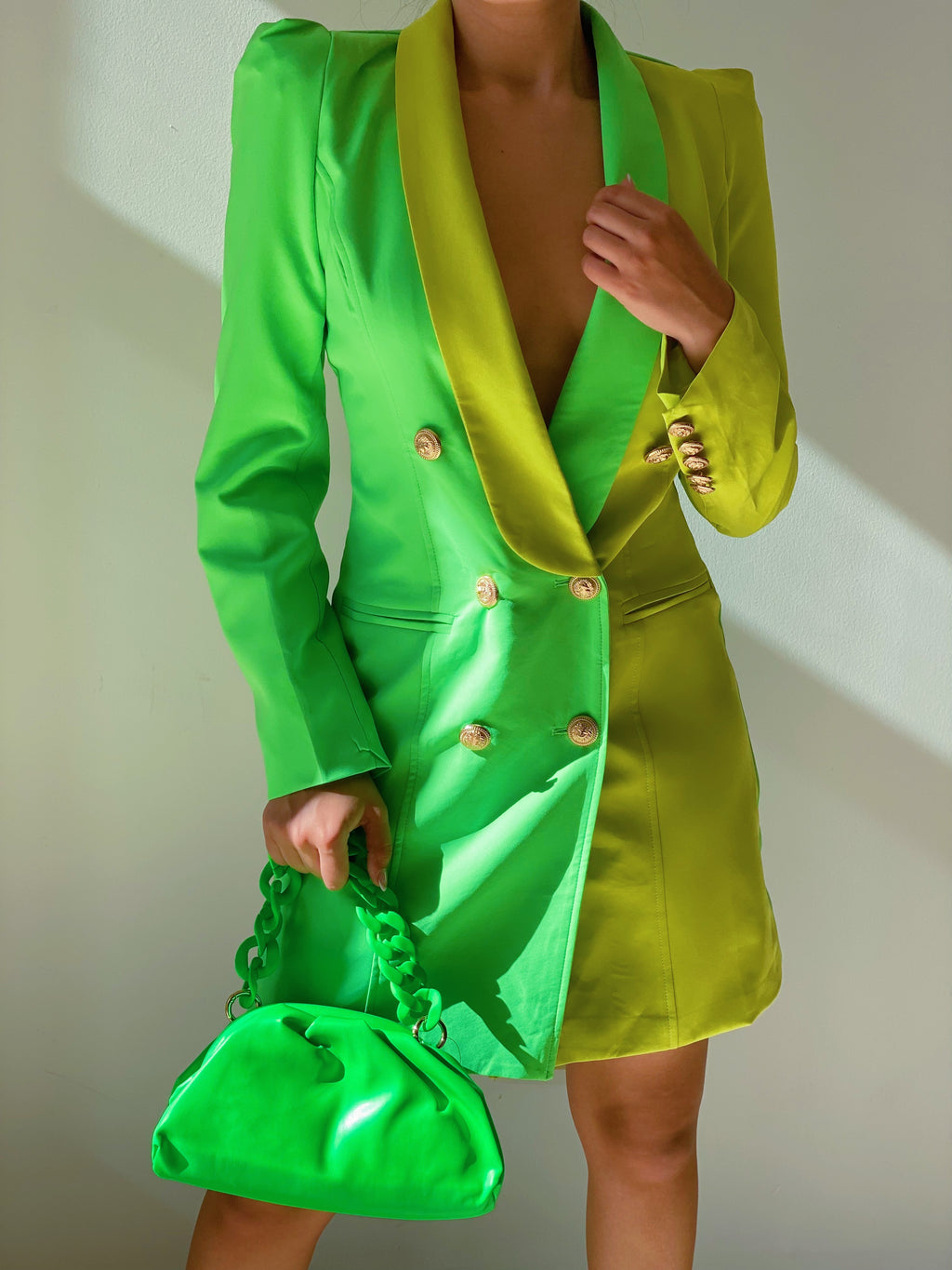 Sloan Blazer Dress in Green