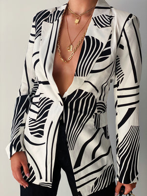 Black & White Blazer