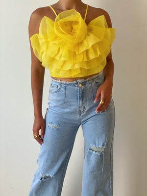 Floral Bliss Top in Yellow