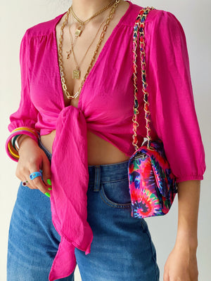 Hot Pink Crop Top