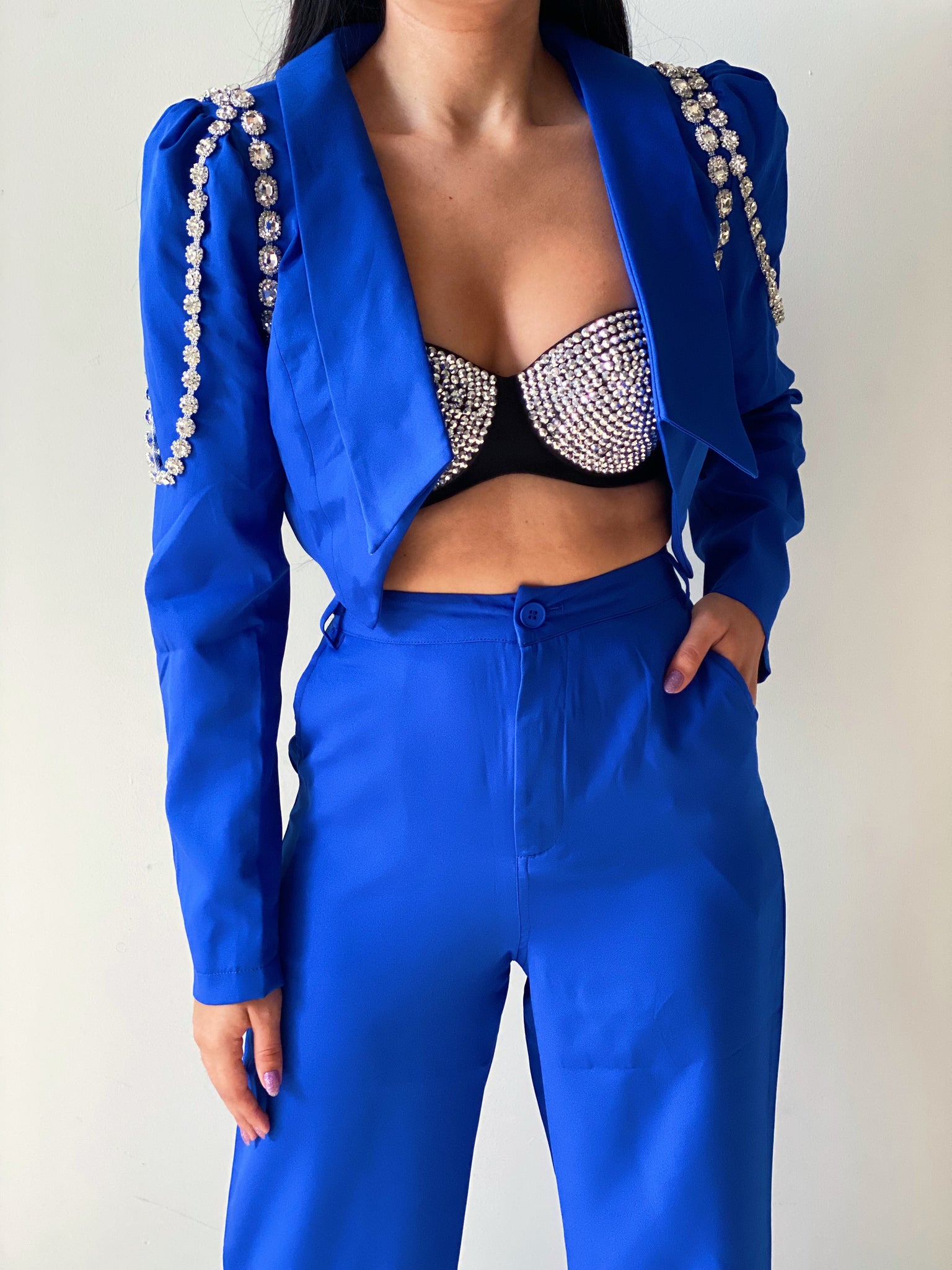 Master Mind Suit in Blue